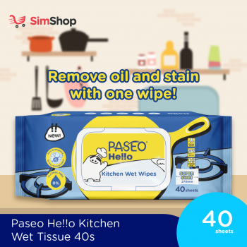 Paseo He!!o Kitchen Wet Wipes 40's